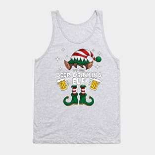 I'm The Beer Drinking Elf - Elf Matching Family Christmas Tank Top